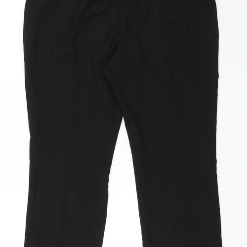 Preworn Womens Black   Dress Pants Trousers Size 18 L25 in