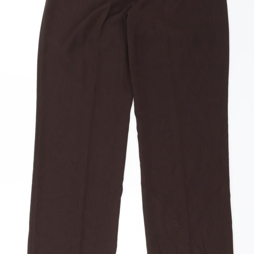Gerry Weber Womens Brown   Dress Pants Trousers Size 12 L28 in