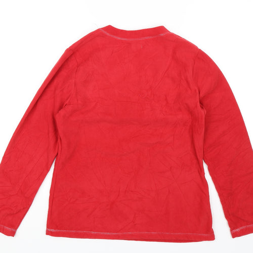 Love to Lounge Womens Red Solid  Top Pyjama Top Size S  - Let it snow