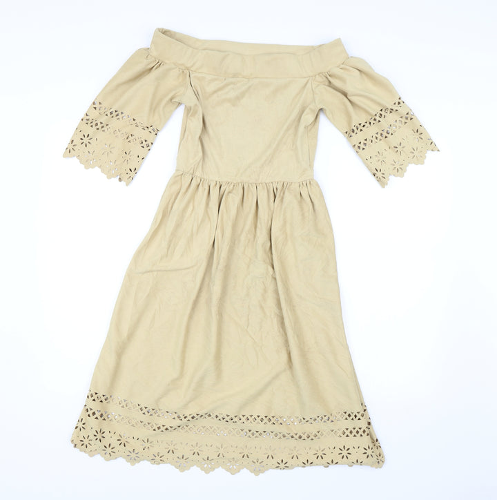 Wonderful Womens Yellow   Shift  Size 8