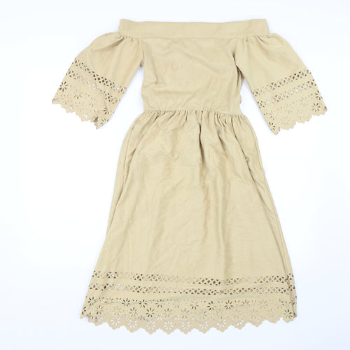 Wonderful Womens Yellow   Shift  Size 8