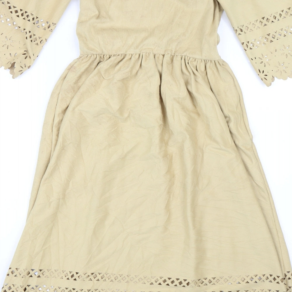 Wonderful Womens Yellow   Shift  Size 8