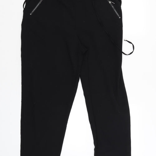 Bonmarché Womens Black   Trousers  Size 14 L26 in