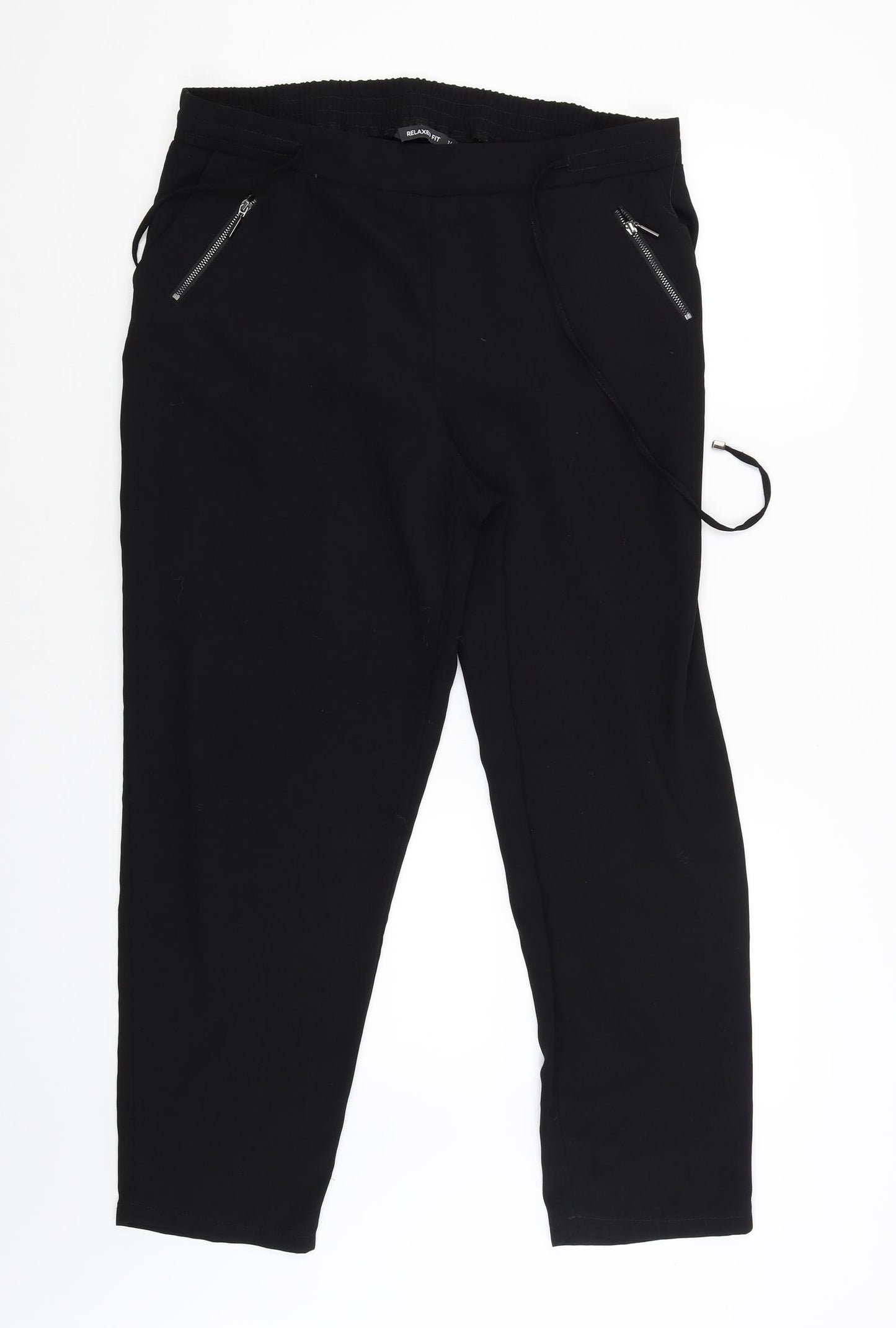 Bonmarché Womens Black   Trousers  Size 14 L26 in