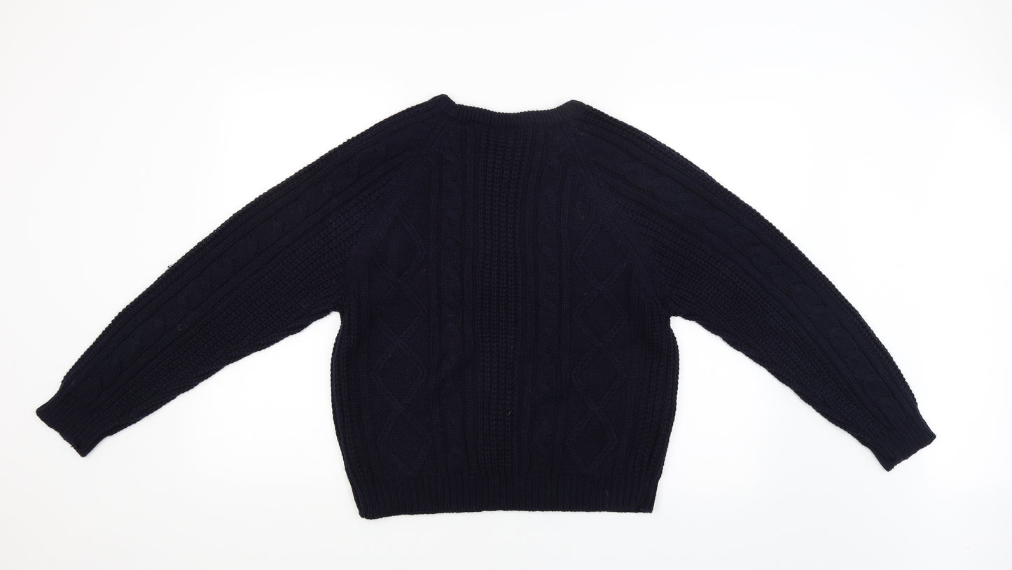 Akal Collection Womens Blue   Pullover Jumper Size L