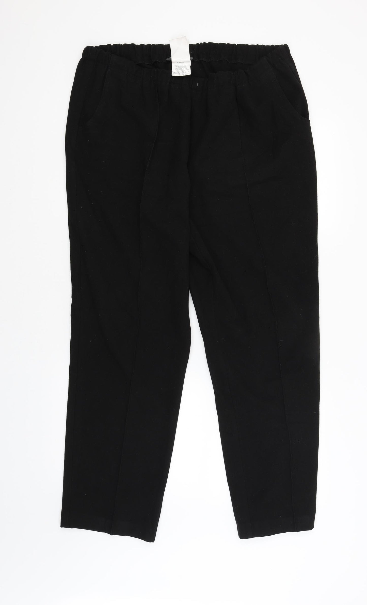 Steinmann Womens Black   Cropped Trousers Size 22 L26 in