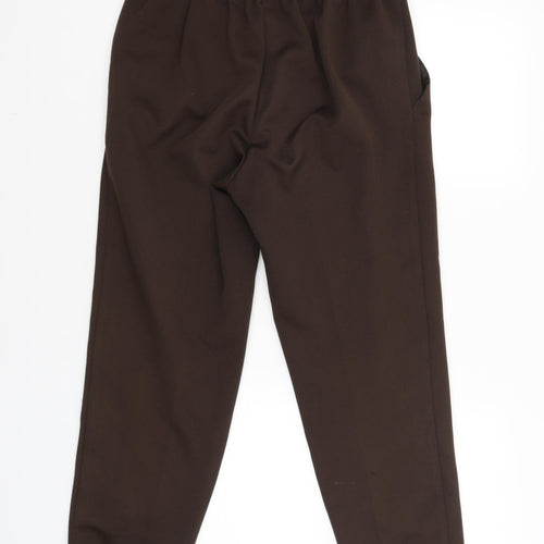 Marks and Spencer Womens Brown   Carrot Trousers Size 14 L23.5 in