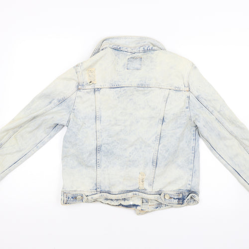 Denim Womens Blue   Jacket Coat Size 14  - Distressed