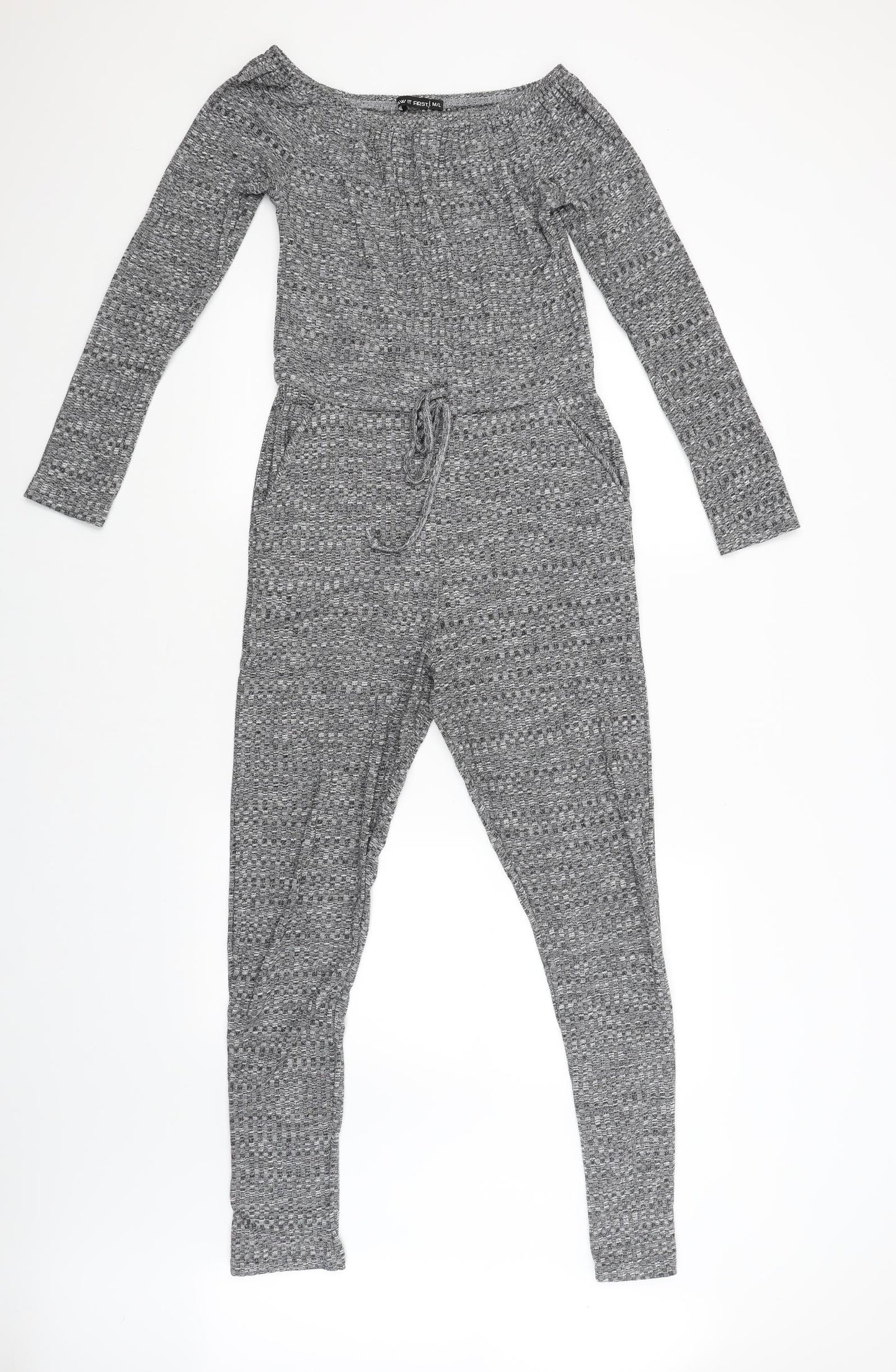 I SAW IT FIRST Womens Grey   Babydoll One Piece Size M