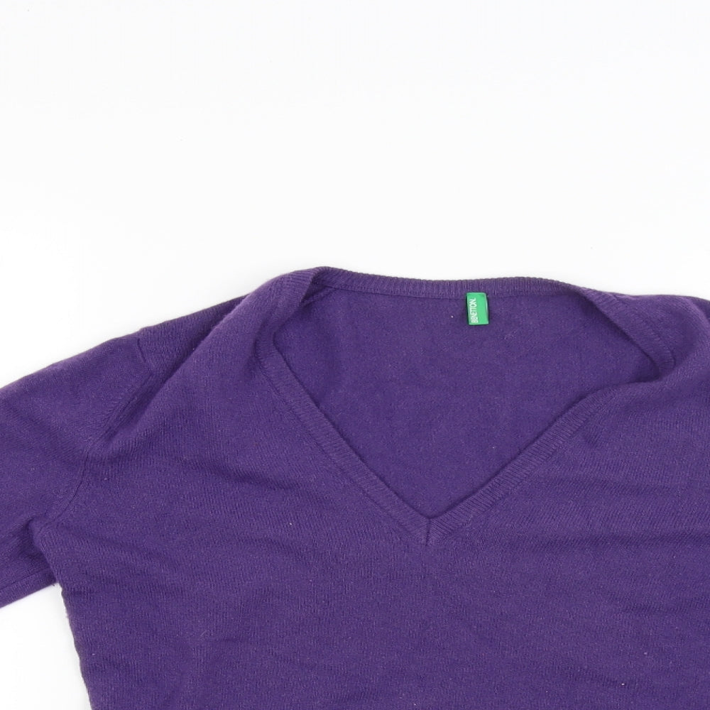 bennetton Womens Purple   Cardigan Jumper Size M