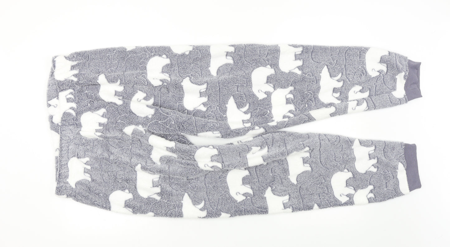 Love to lounge Womens Grey Geometric  Capri Pyjama Pants Size 16