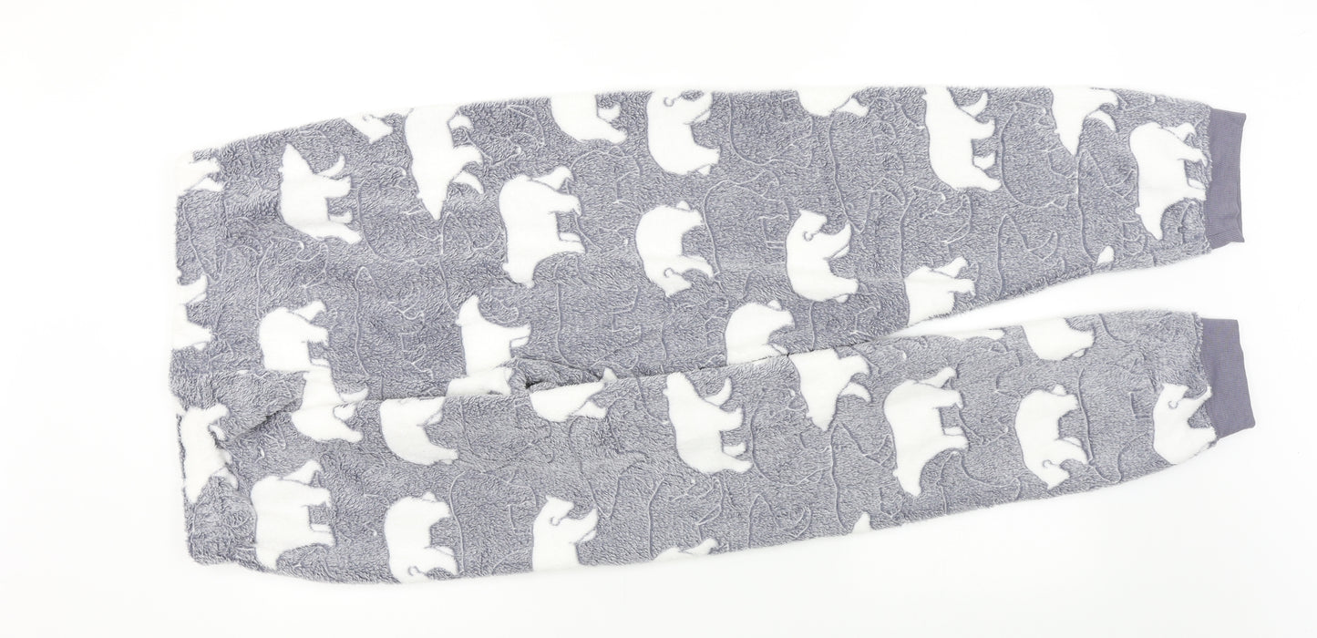 Love to lounge Womens Grey Geometric  Capri Pyjama Pants Size 16