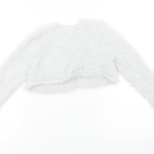 NEXT Girls Grey   Shrug Jumper Size 8-9 Years