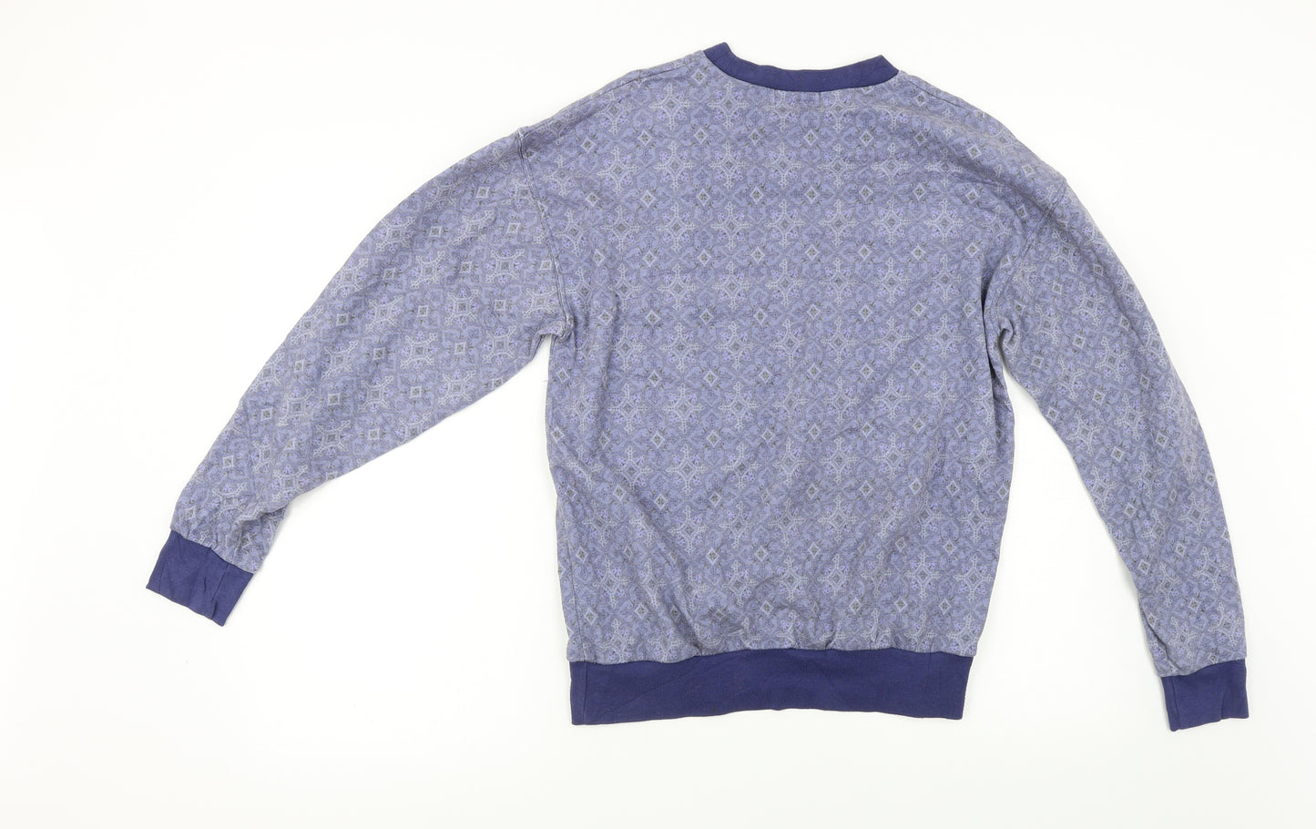 Topman  Mens Blue Geometric   Pyjama Top Size XS