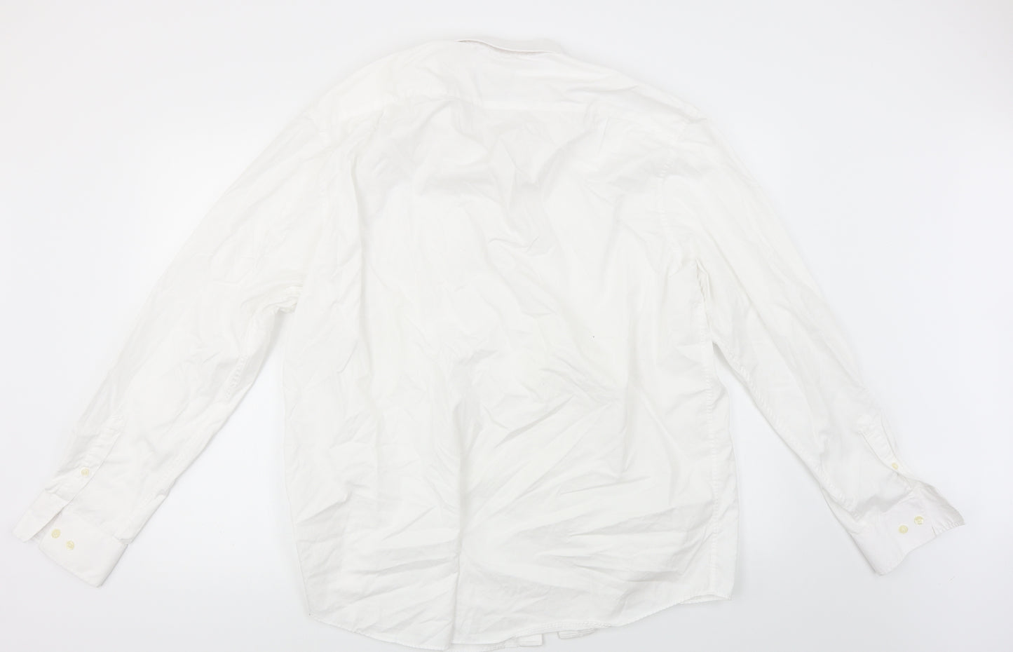 F&F Mens White    Dress Shirt Size 44