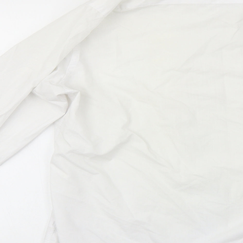Thomas Nash Mens White    Dress Shirt Size 17
