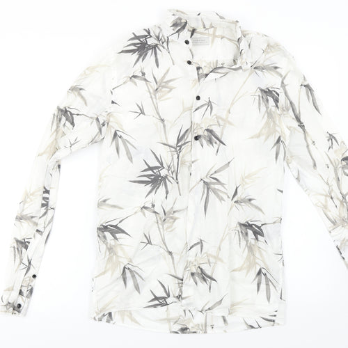 Zara Mens Multicoloured Floral   Button-Up Size M