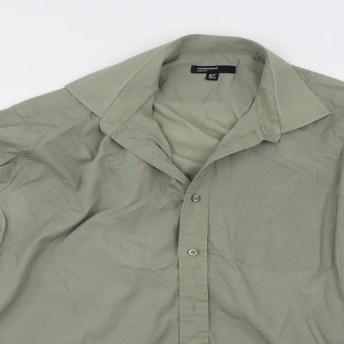 Cedar Wood State Mens Green    Button-Up Size 16.5