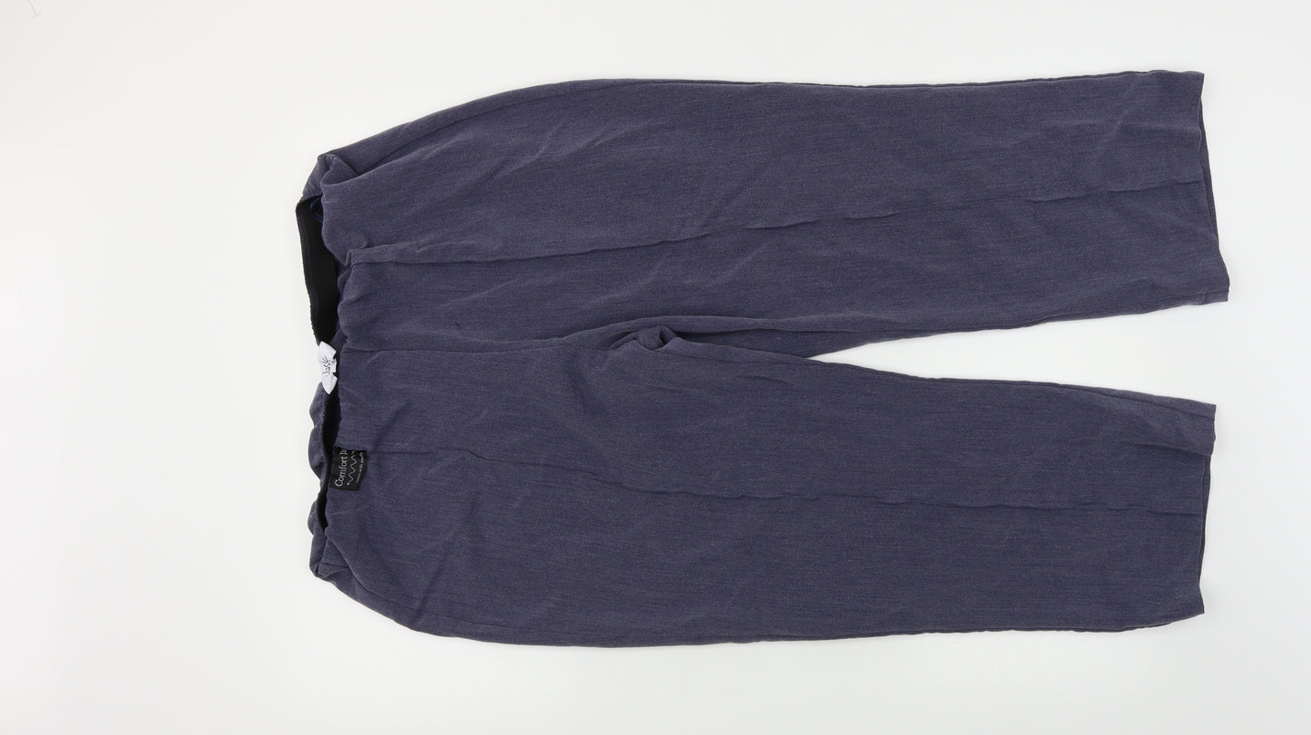 Classic Womens Blue   Capri Trousers Size 18 L24 in