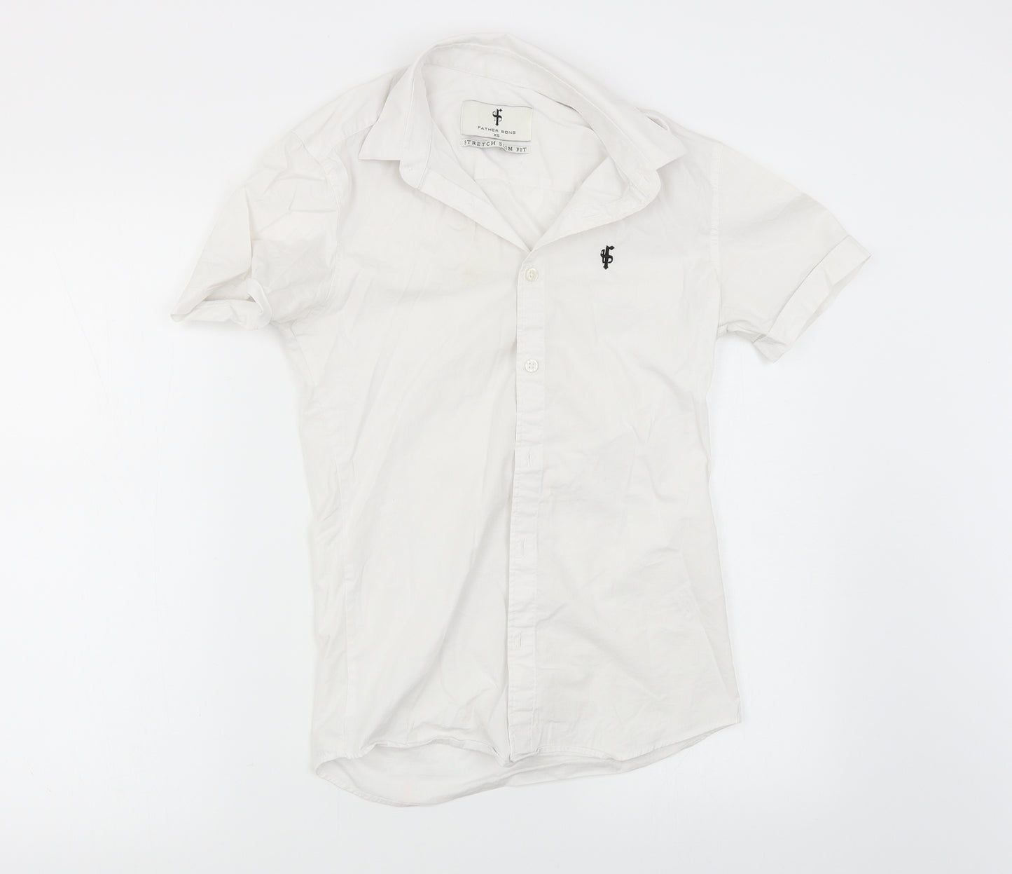 Father & Sons Mens White    Button-Up Size XS