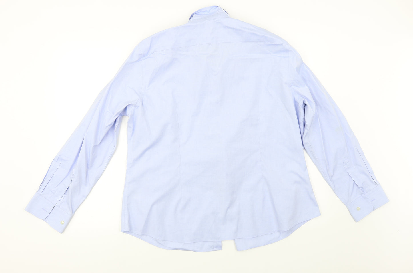 Lands' End  Womens Blue   Basic Button-Up Size 18