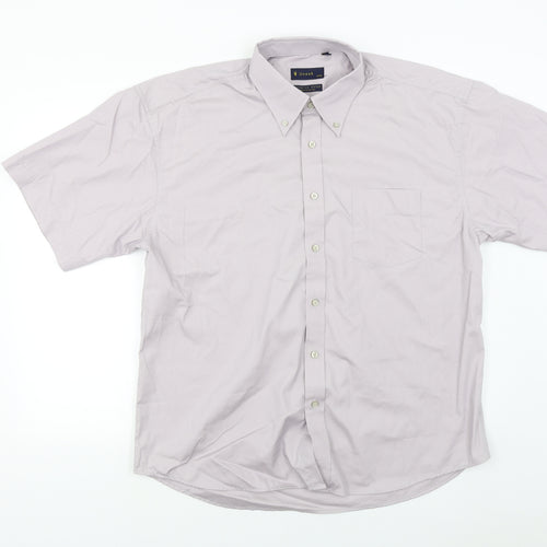 Uneek Mens Beige    Button-Up Size XL