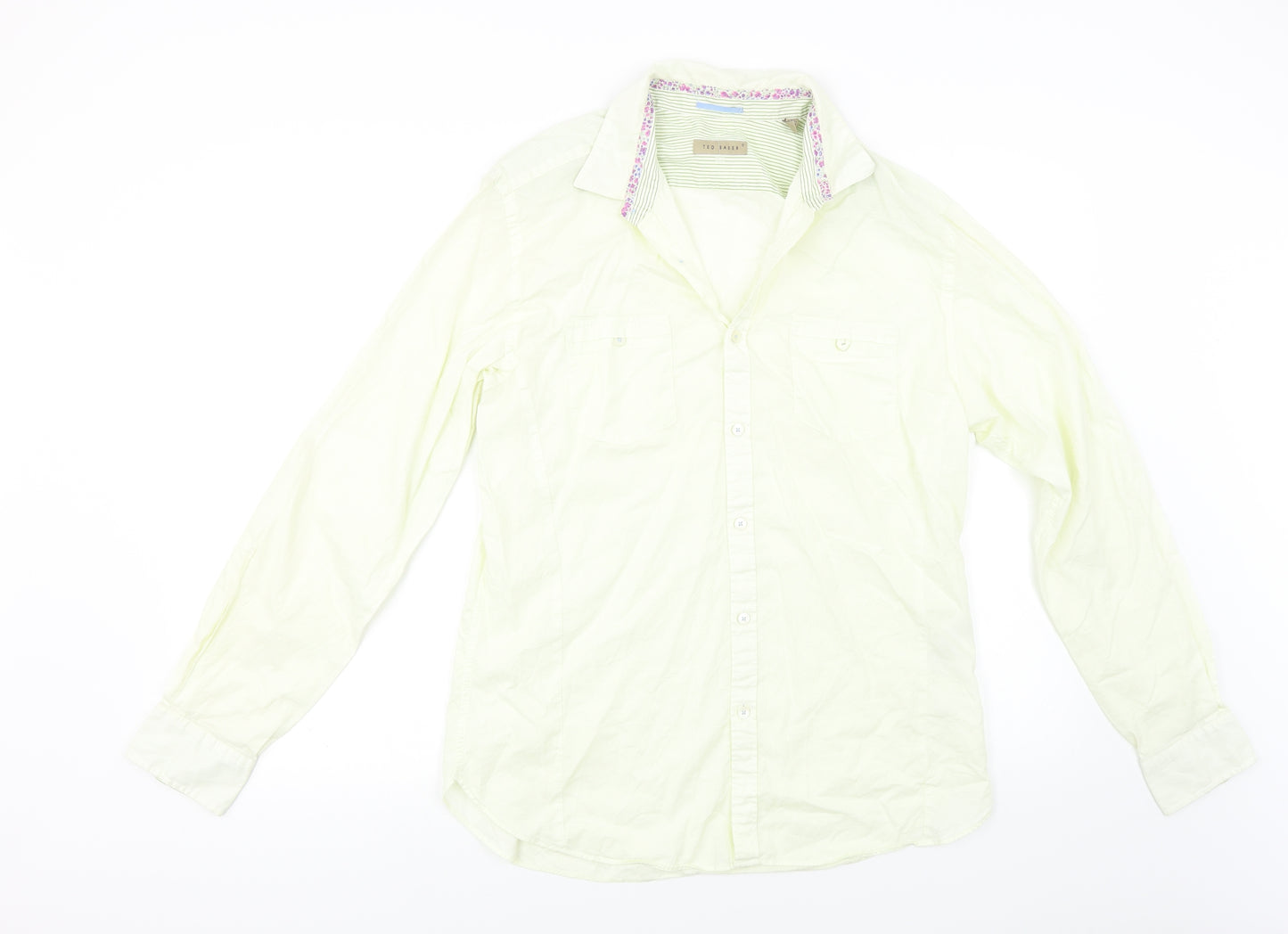 Ted Baker Womens Ivory   Basic Button-Up Size L