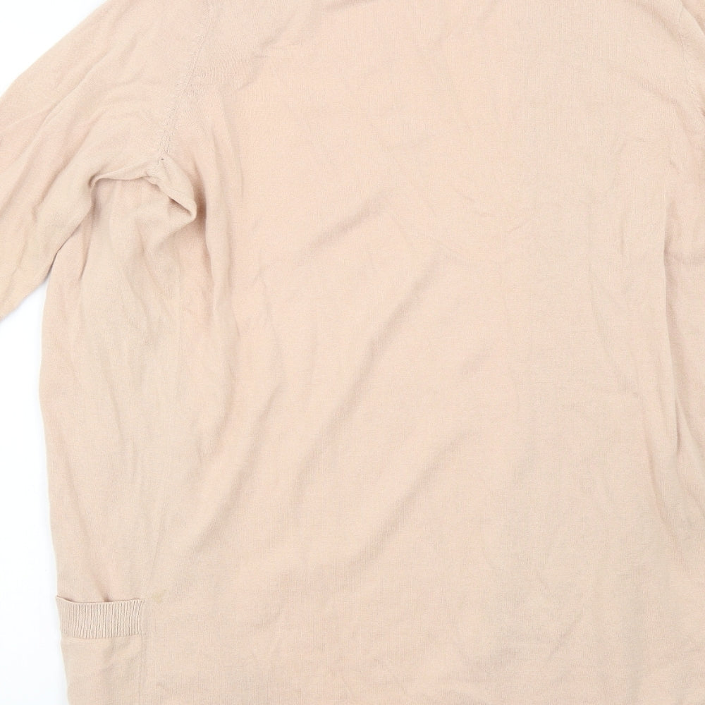 F&F Womens Beige   Cardigan Jumper Size 12