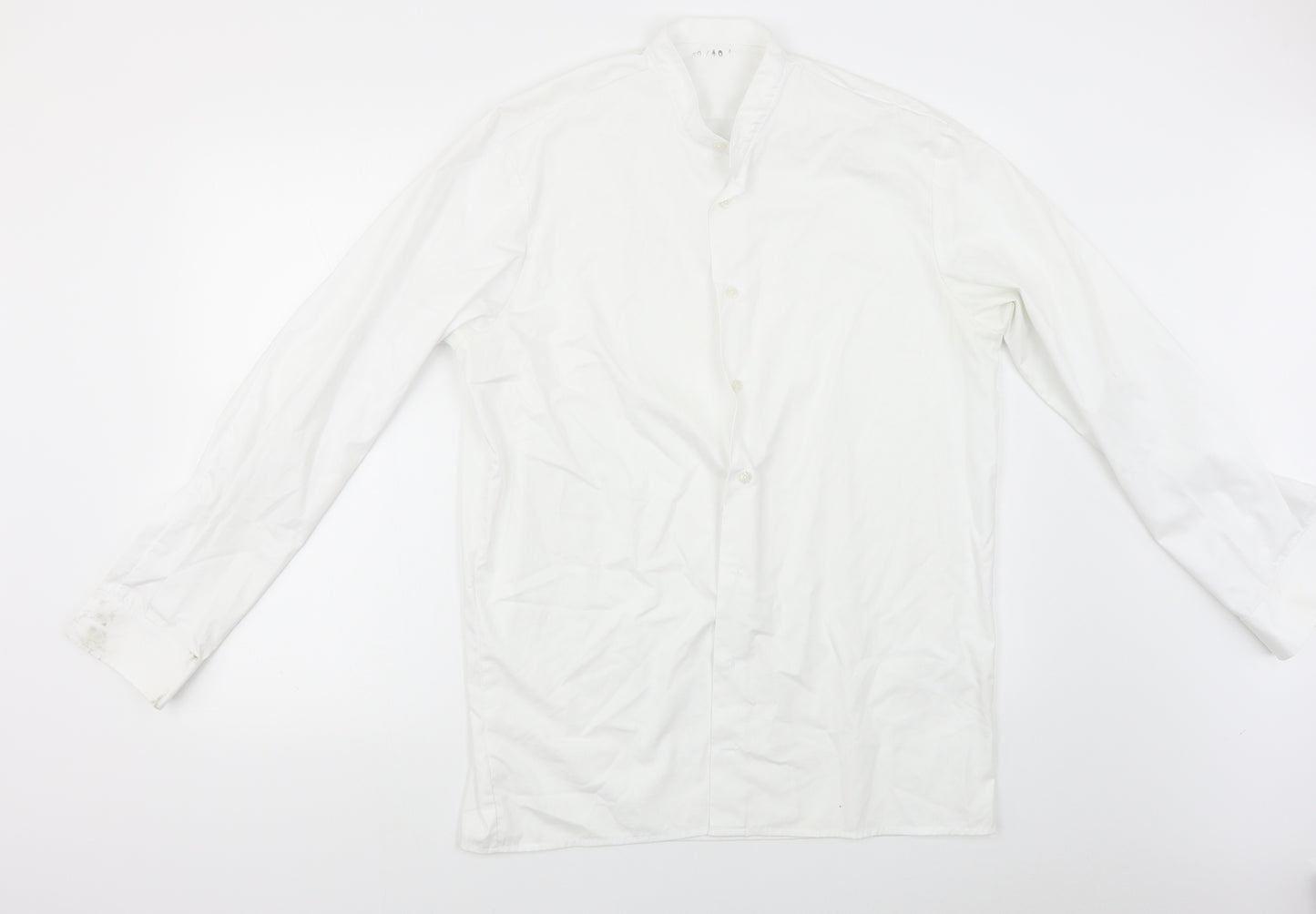 Preworn Mens White    Dress Shirt Size 40