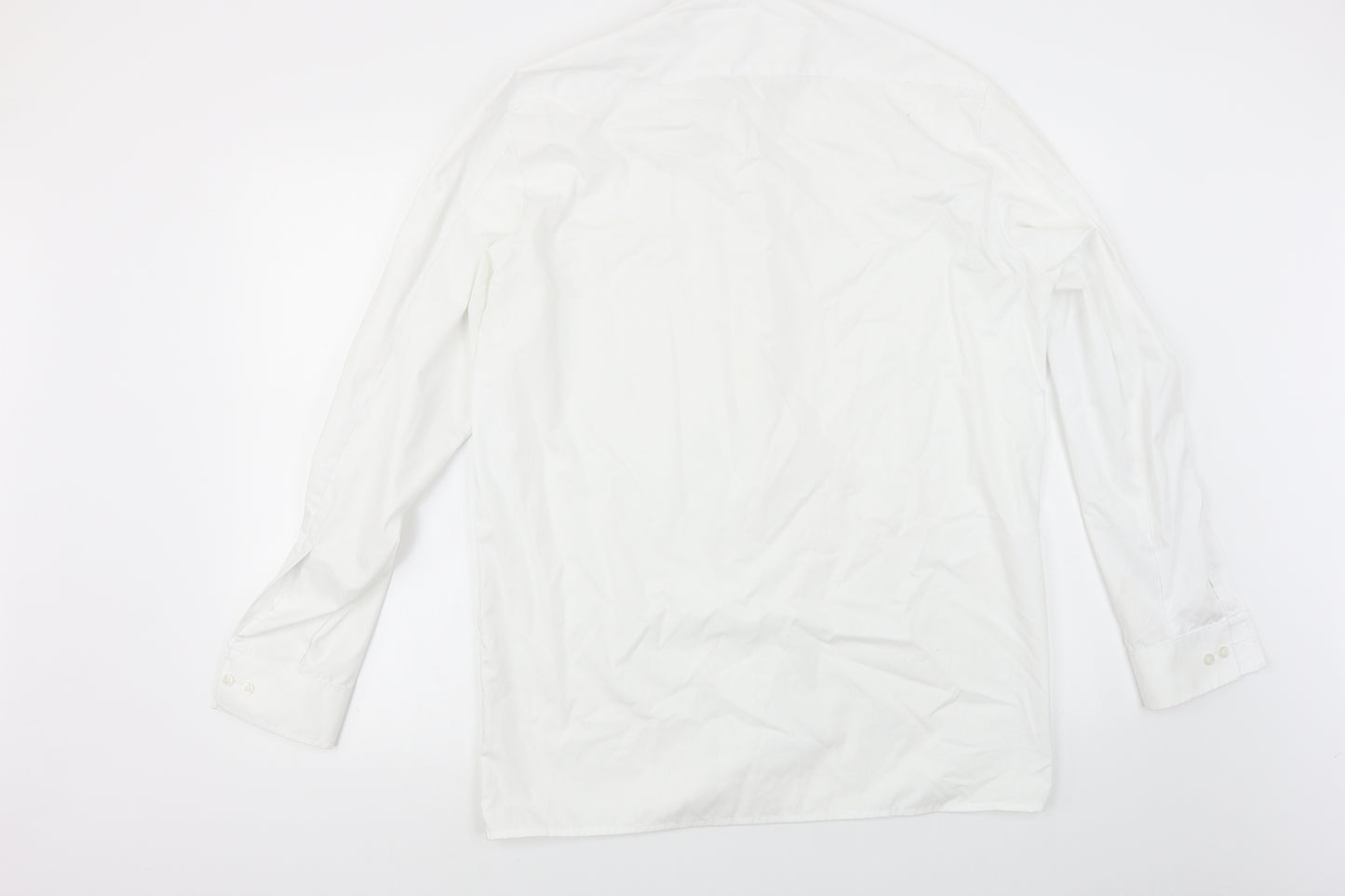 Preworn Mens White    Dress Shirt Size 40