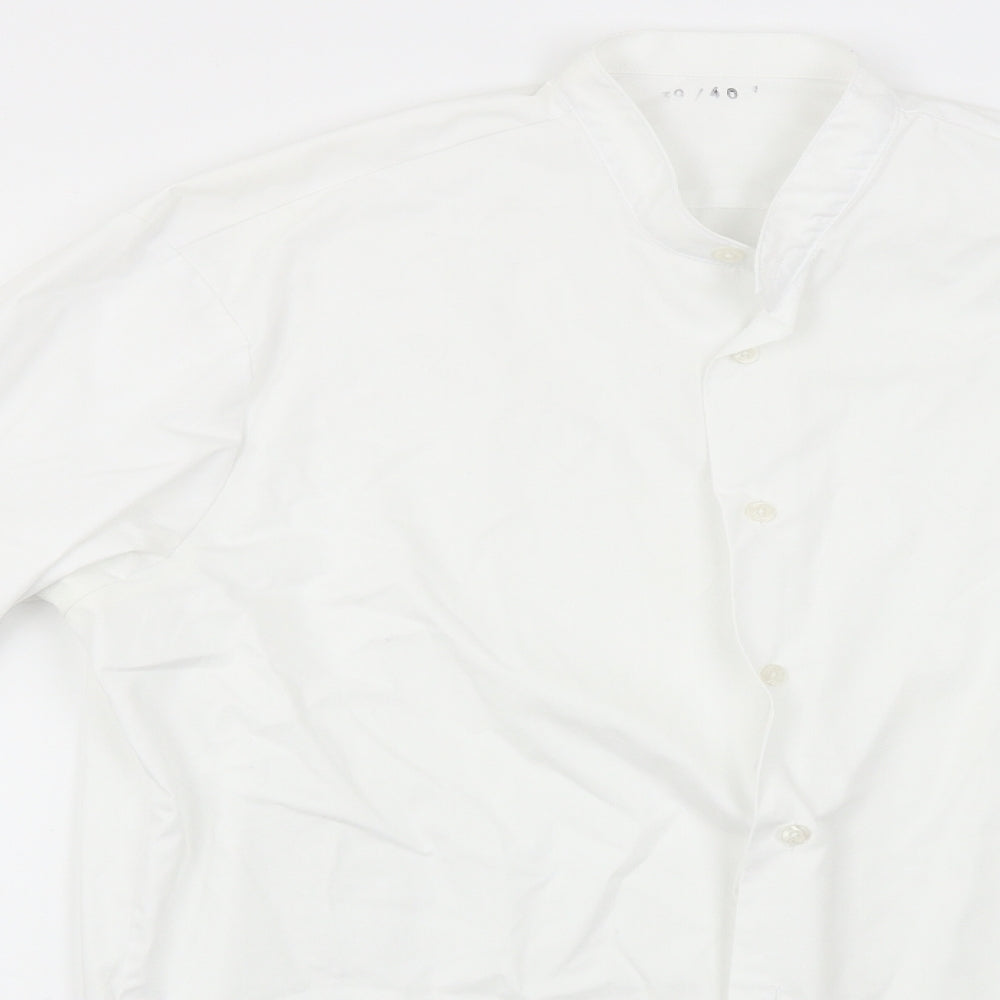 Preworn Mens White    Dress Shirt Size 40