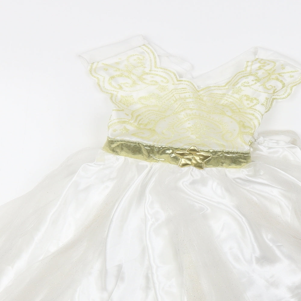 TU Girls White   Ball Gown  Size 4-5 Years