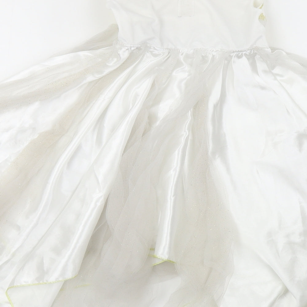 TU Girls White   Ball Gown  Size 4-5 Years