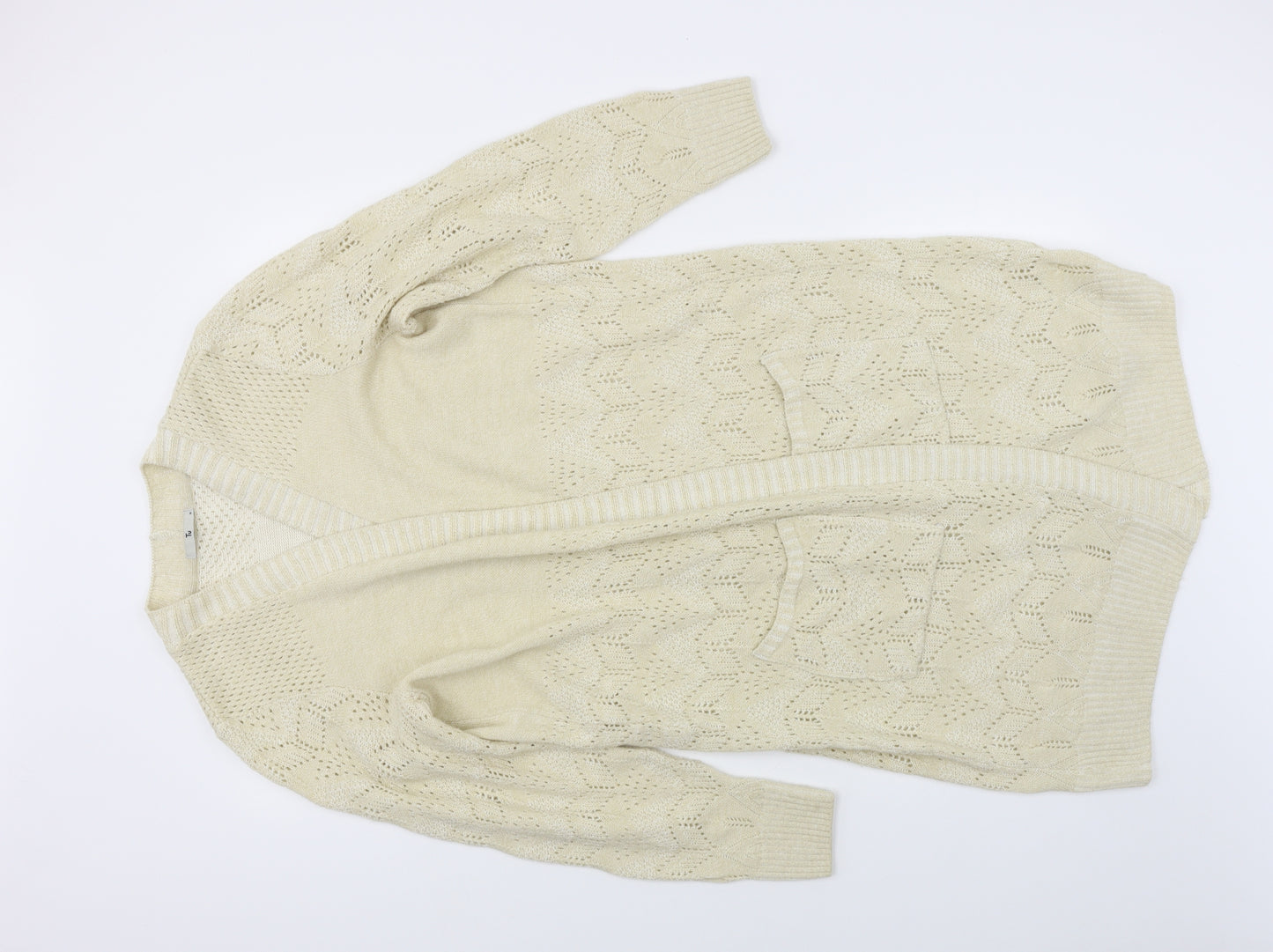 TU Womens Beige   Cardigan Jumper Size M