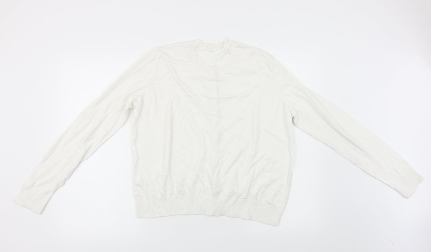TU Womens White   Cardigan Jumper Size 14