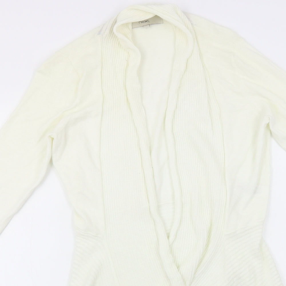 NEXT Womens White   Cardigan Jumper Size 10