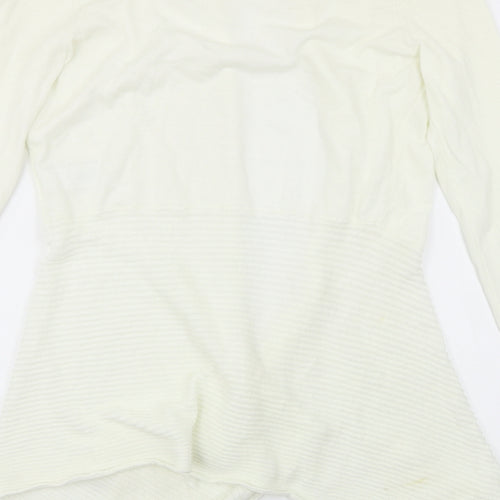NEXT Womens White   Cardigan Jumper Size 10