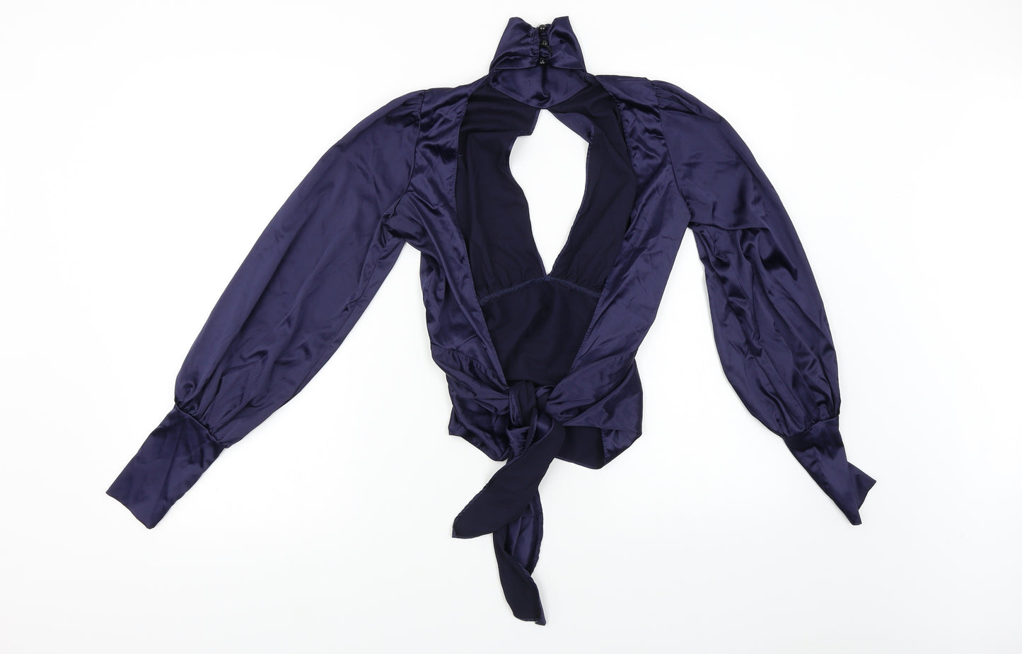 Preworn Womens Blue   Cropped Blouse Size S