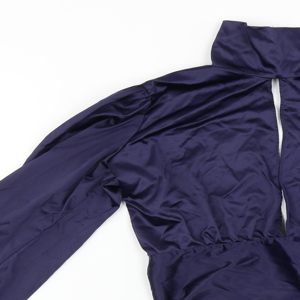 Preworn Womens Blue   Cropped Blouse Size S