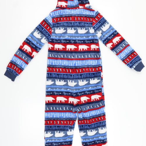 John Lewis Boys Multicoloured Striped   One Piece Size 8 Years  - Christmas