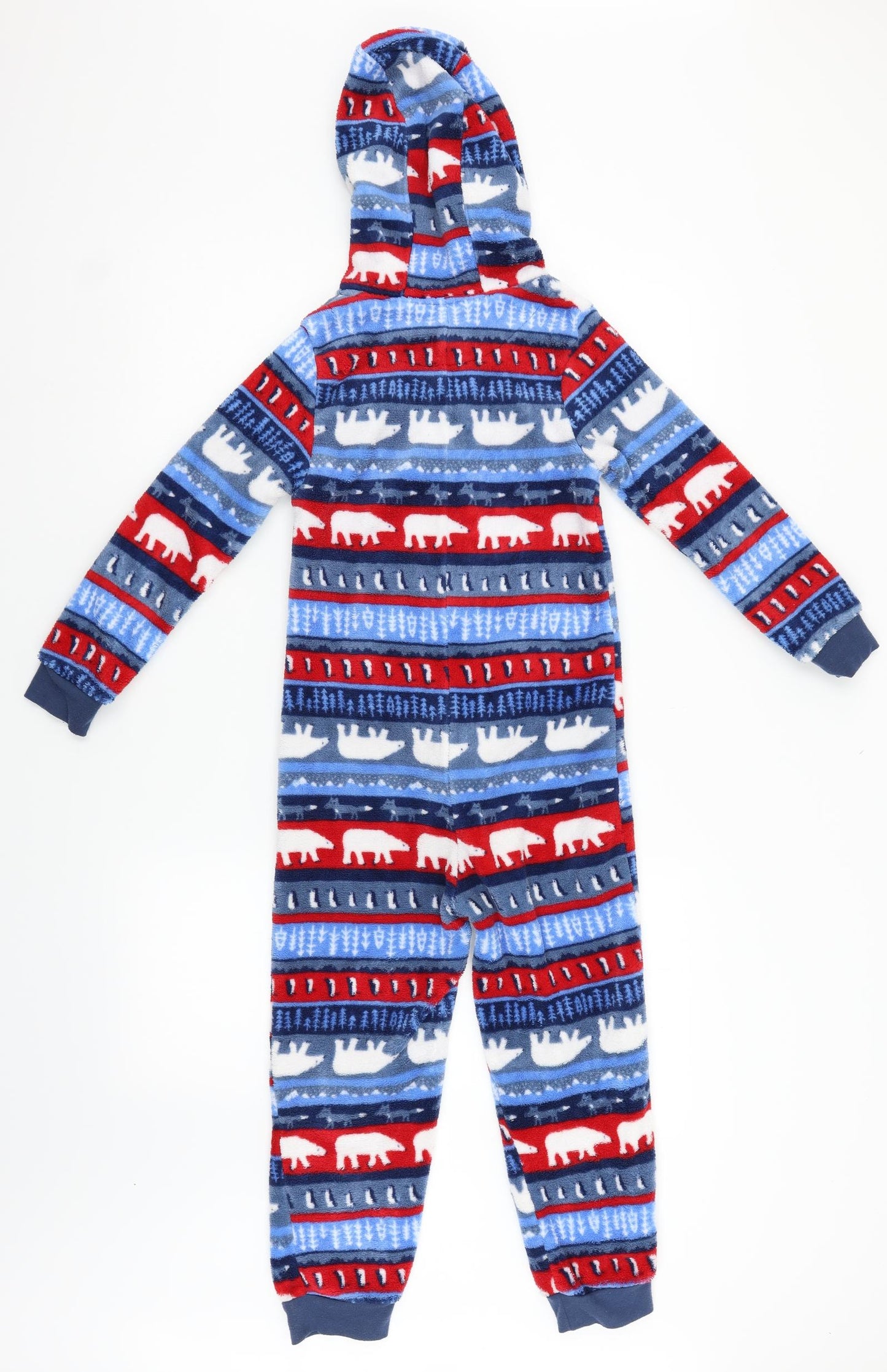 John Lewis Boys Multicoloured Striped   One Piece Size 8 Years  - Christmas