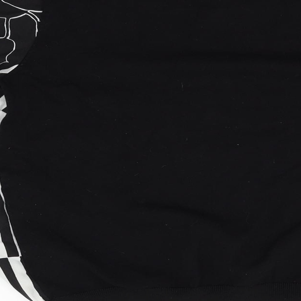 NEXT Womens Black Floral  Basic T-Shirt Size 10