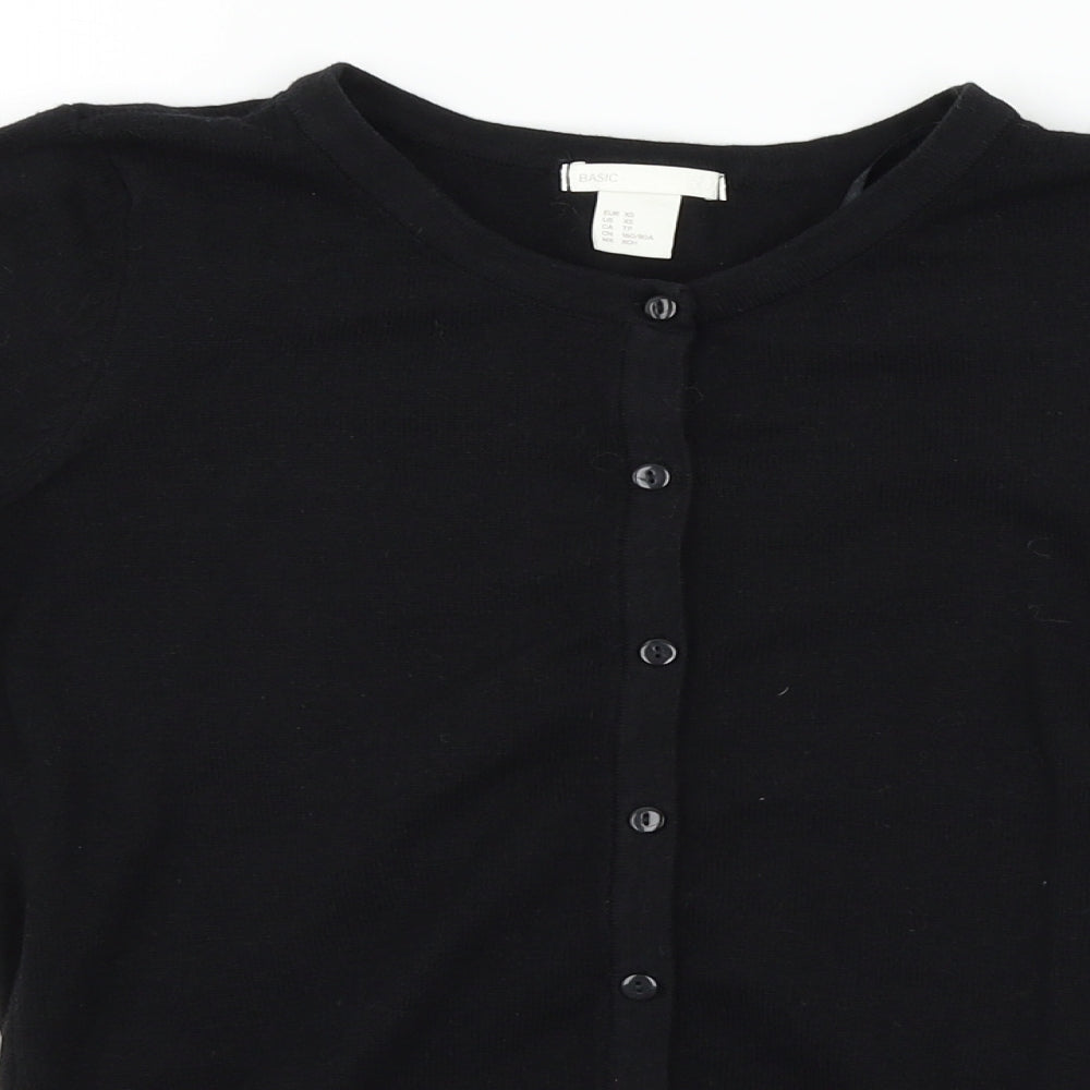 H&M Womens Black   Cardigan Jumper Size XS