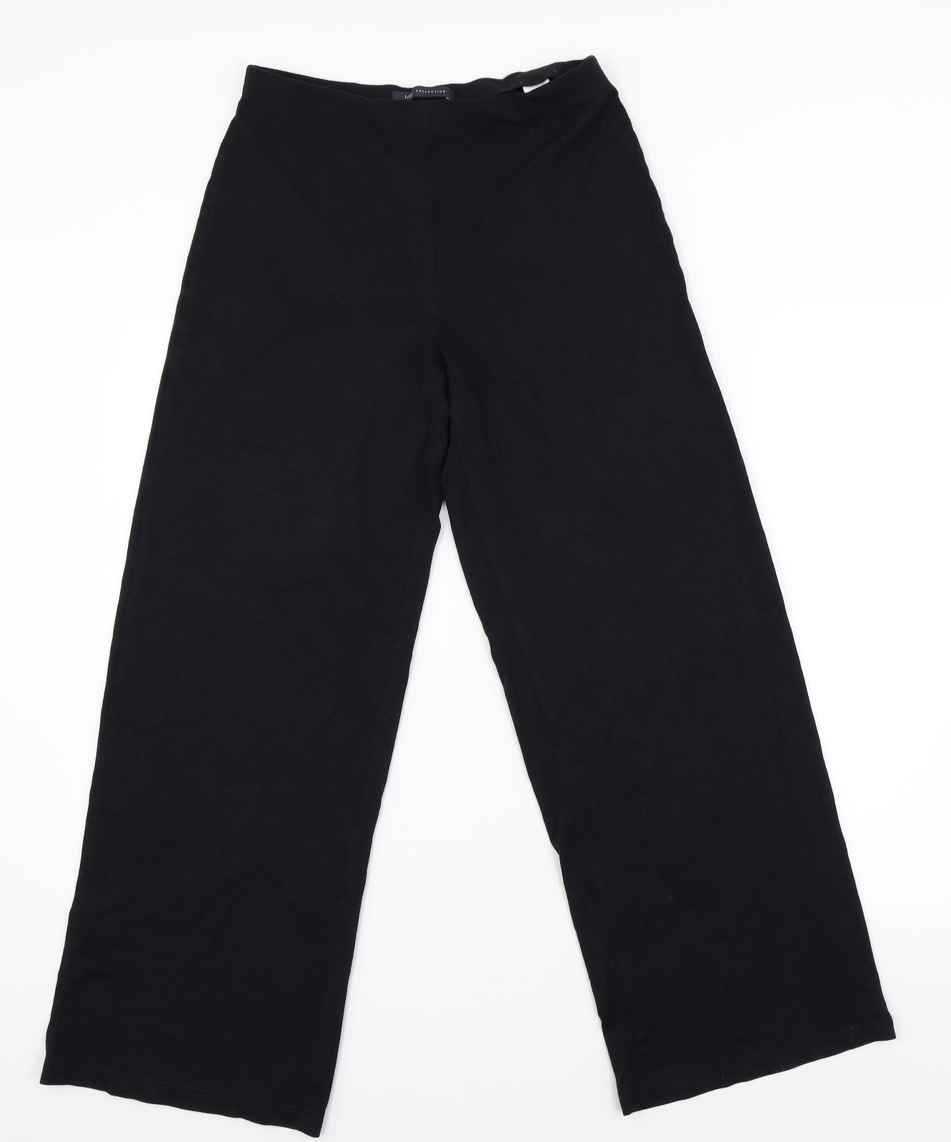 M&S Womens Black   Capri Trousers Size 10 L28 in