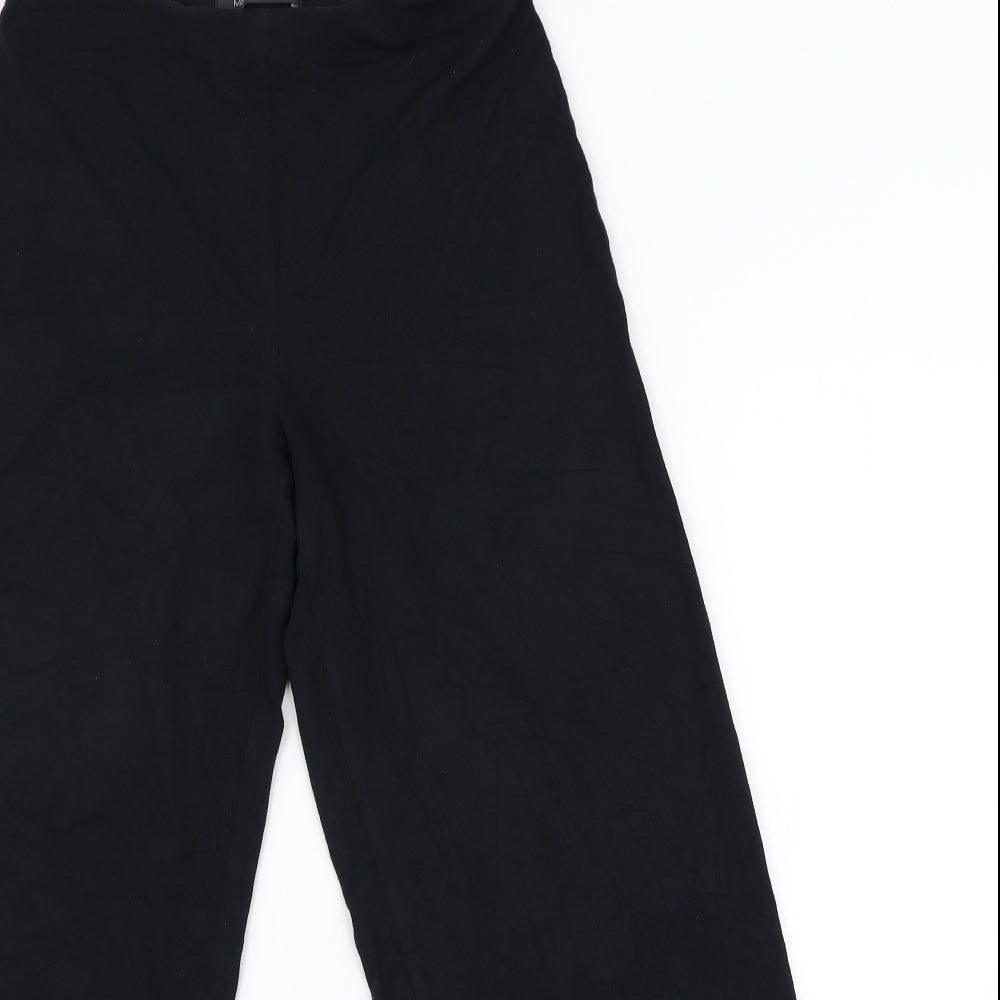M&S Womens Black   Capri Trousers Size 10 L28 in