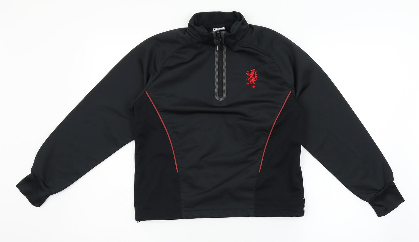 aptus Womens Black   Pullover Sweatshirt Size 2XS  - wales, welsh