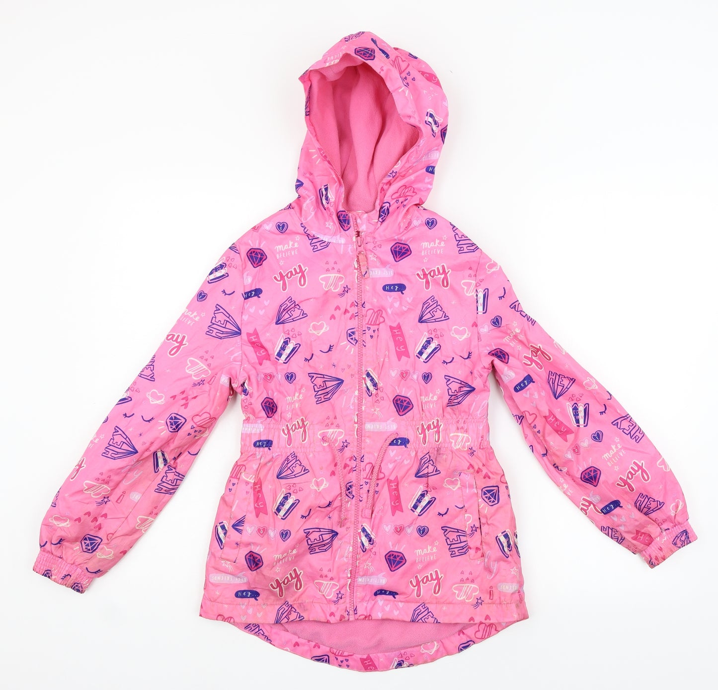 gerge Girls Pink   Rain Coat Coat Size 9-10 Years