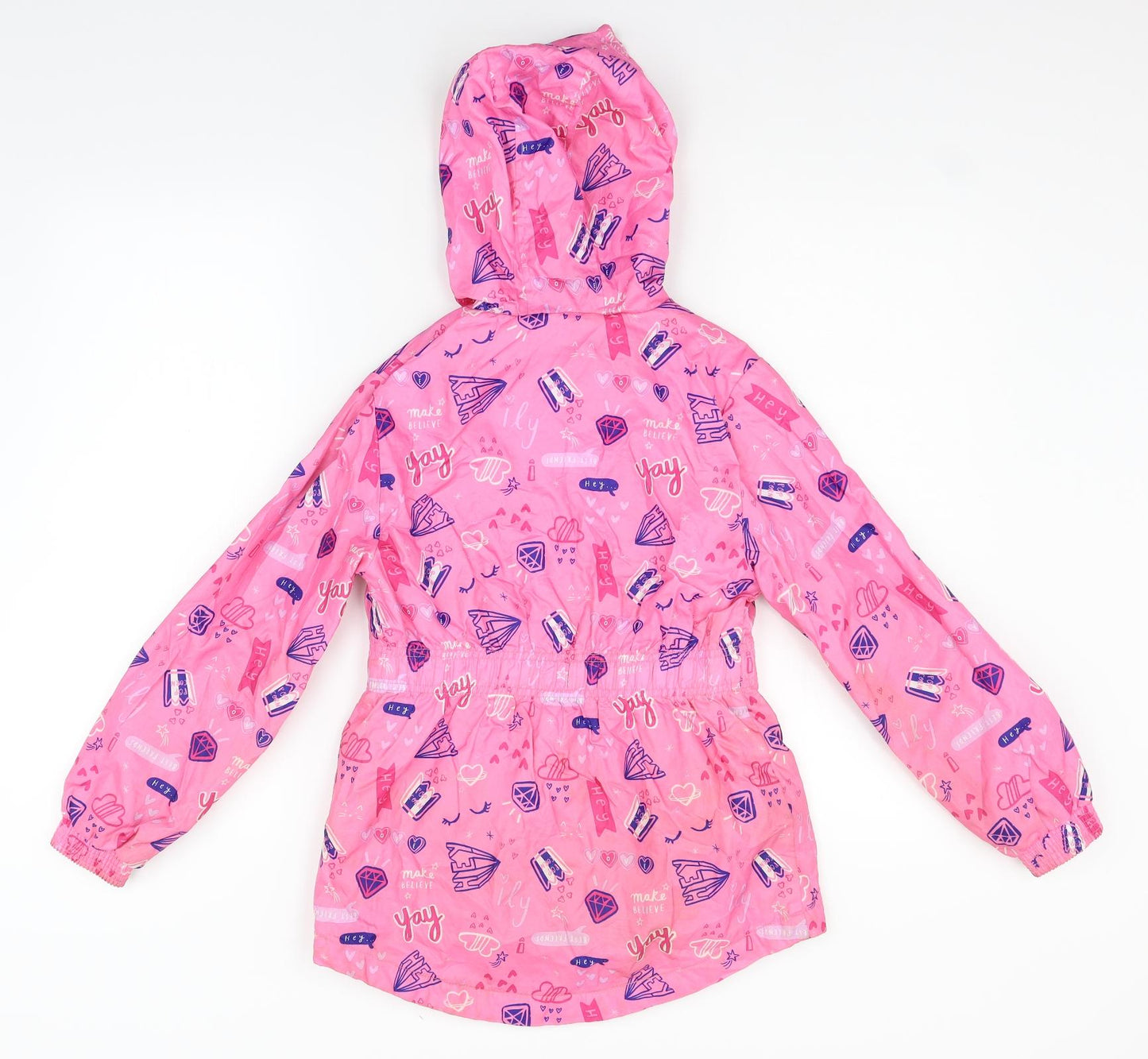 gerge Girls Pink   Rain Coat Coat Size 9-10 Years
