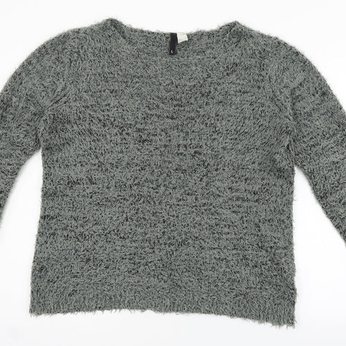 H&M Womens Grey   Pullover Jumper Size L