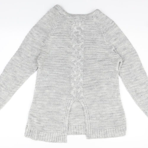 Peacocks Womens Grey   Pullover Jumper Size M